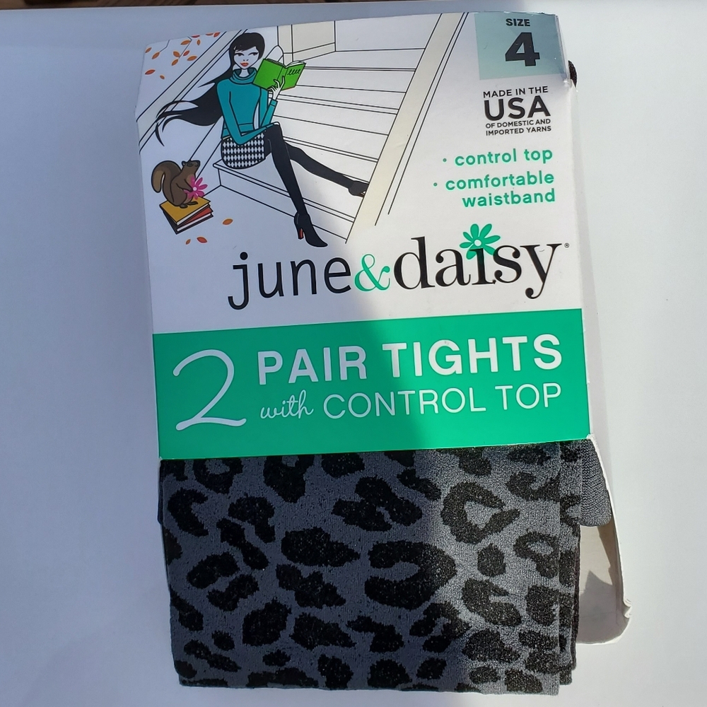 NWT-(2) PAIR OF  CONTROL TOP TIGHTS